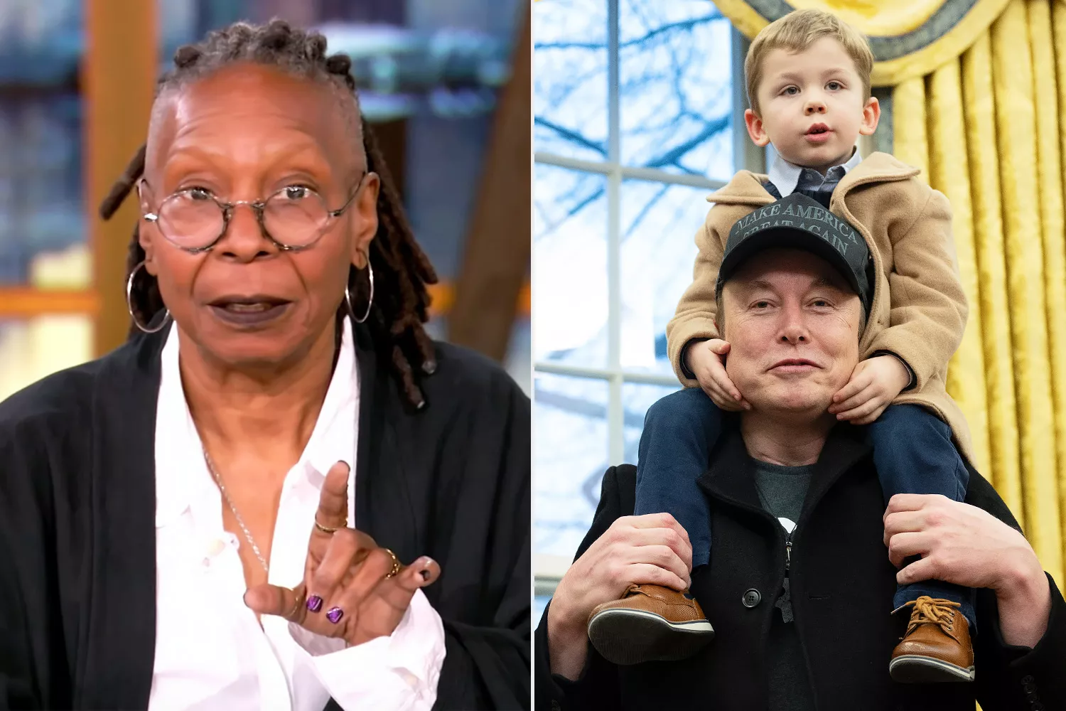 Whoopi Goldberg reacts to Elon Musk’s son’s unique name on The View