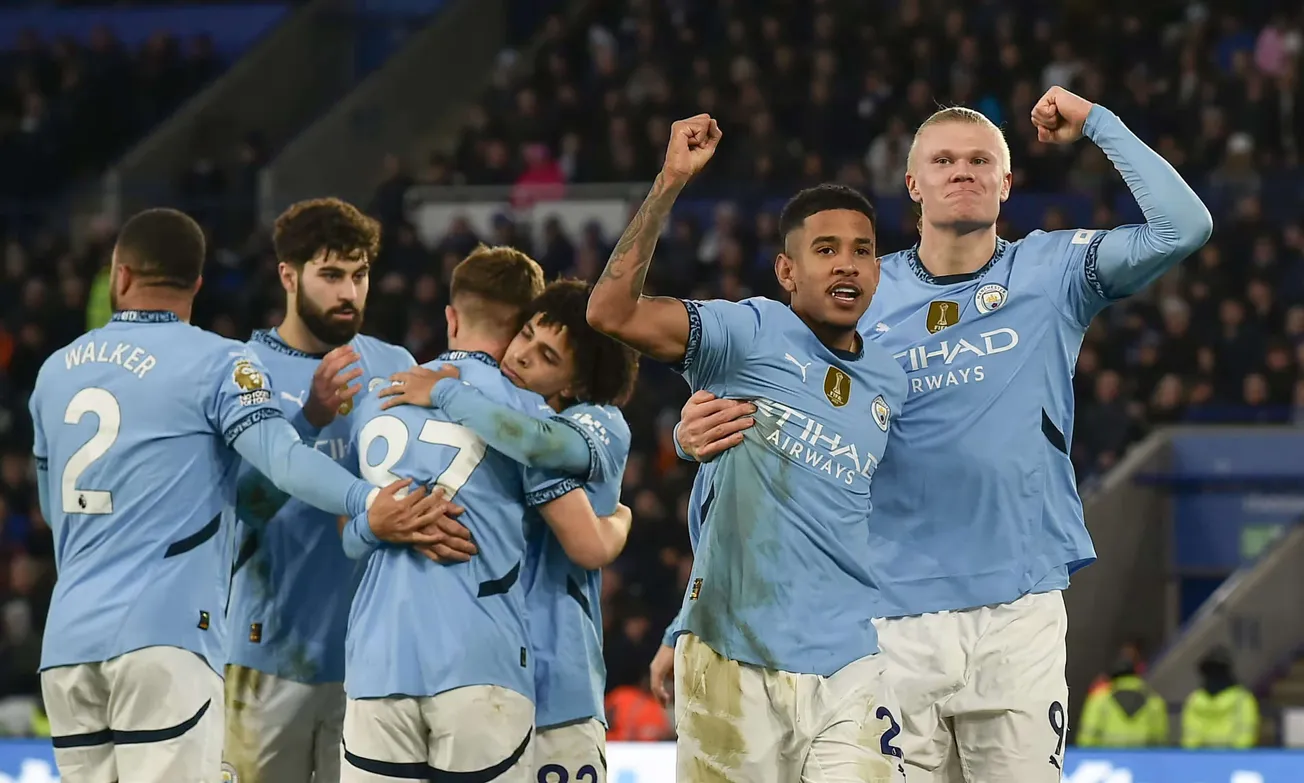 Haaland and Savinho on target as Man City overcome Leicester